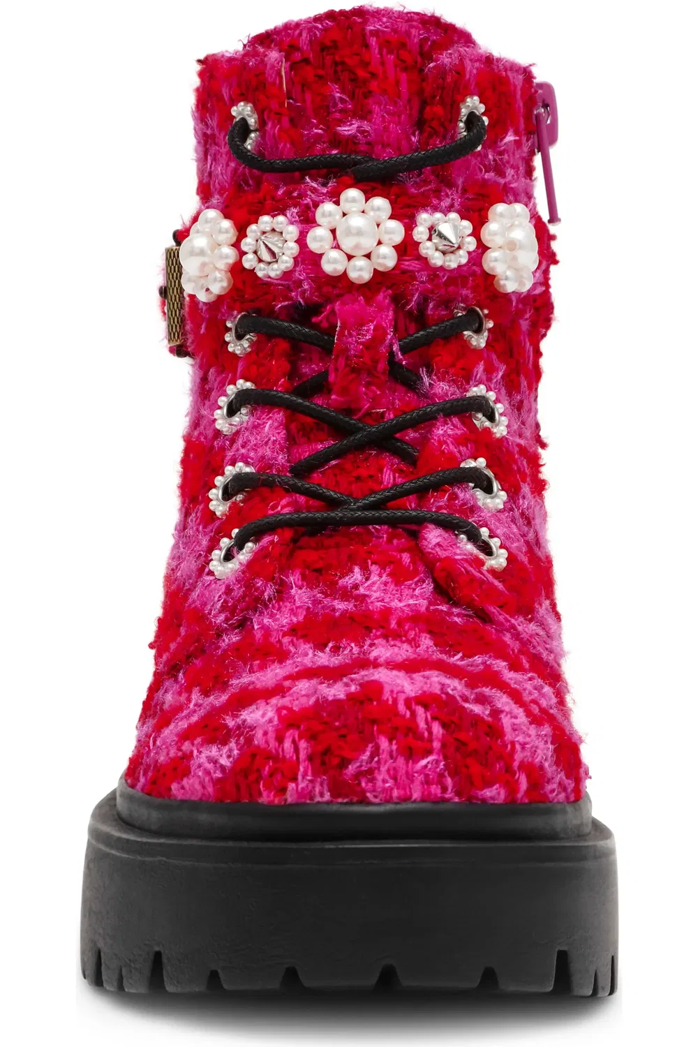 Детские ботинки на платформе Hethr Betsey Johnson, Fuchsia Multi — фото 4