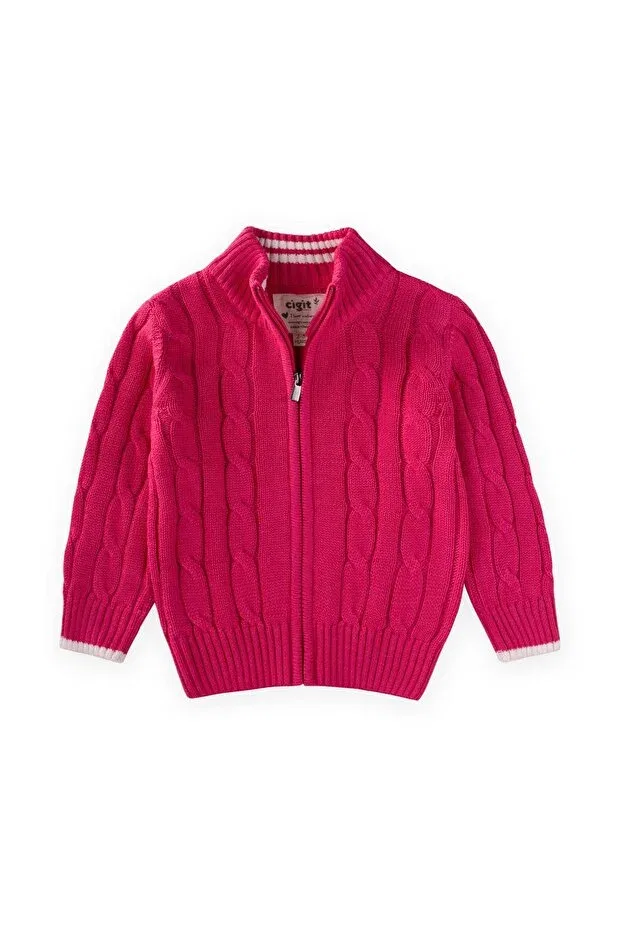 Детский кардиган для девочек вязаный Hair Knitted Cardigan Cigit, Floria — фото 2