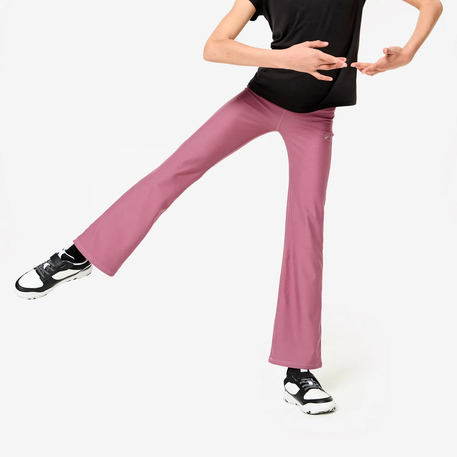 Детские леггинсы с высокой талией для девочек Decathlon, Altviolett