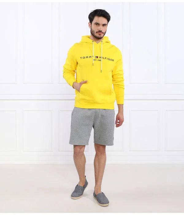 Мужские шорты хлопковые Regular Fit Tommy Hilfiger, серый — фото 2