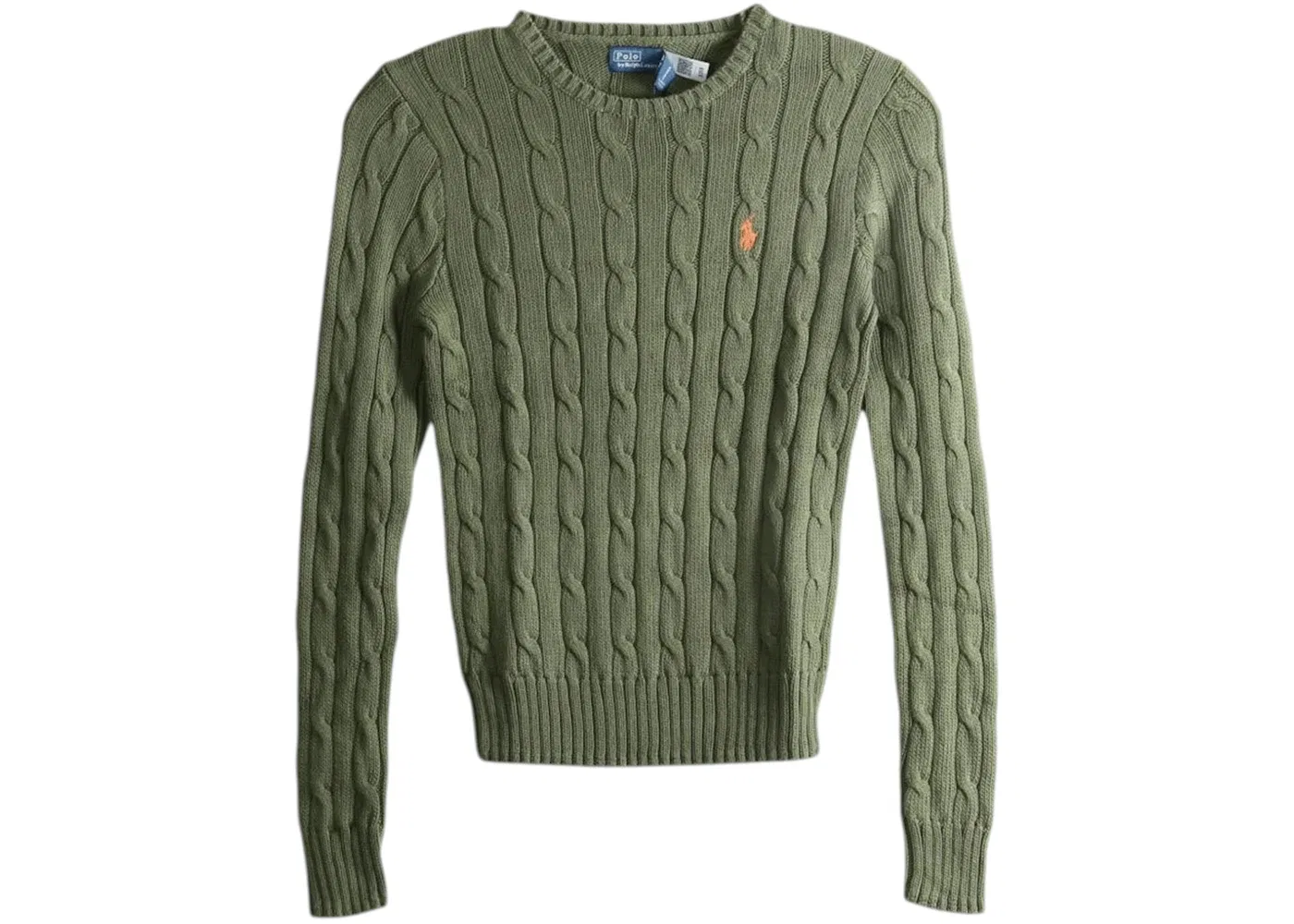 Женский хлопковый пуловер с длинным рукавом Julianna Polo Ralph Lauren, цвет Dense Olive