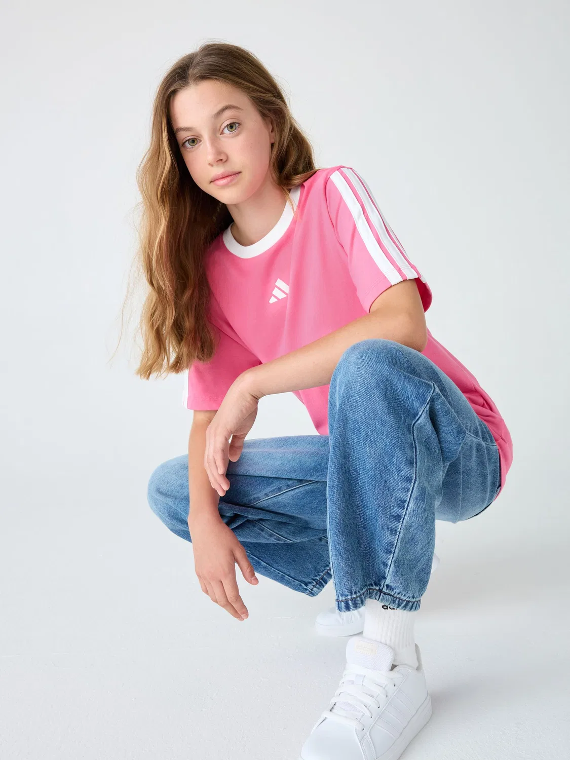 Футболка хлопковая Essentials adidas, розовый — фото 4