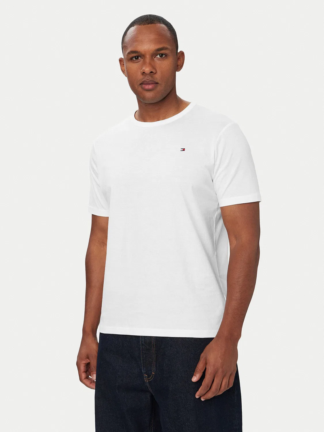 Мужской комплект из футболок стандартного кроя Ss Tee Tommy Hilfiger, кремовый — фото 2