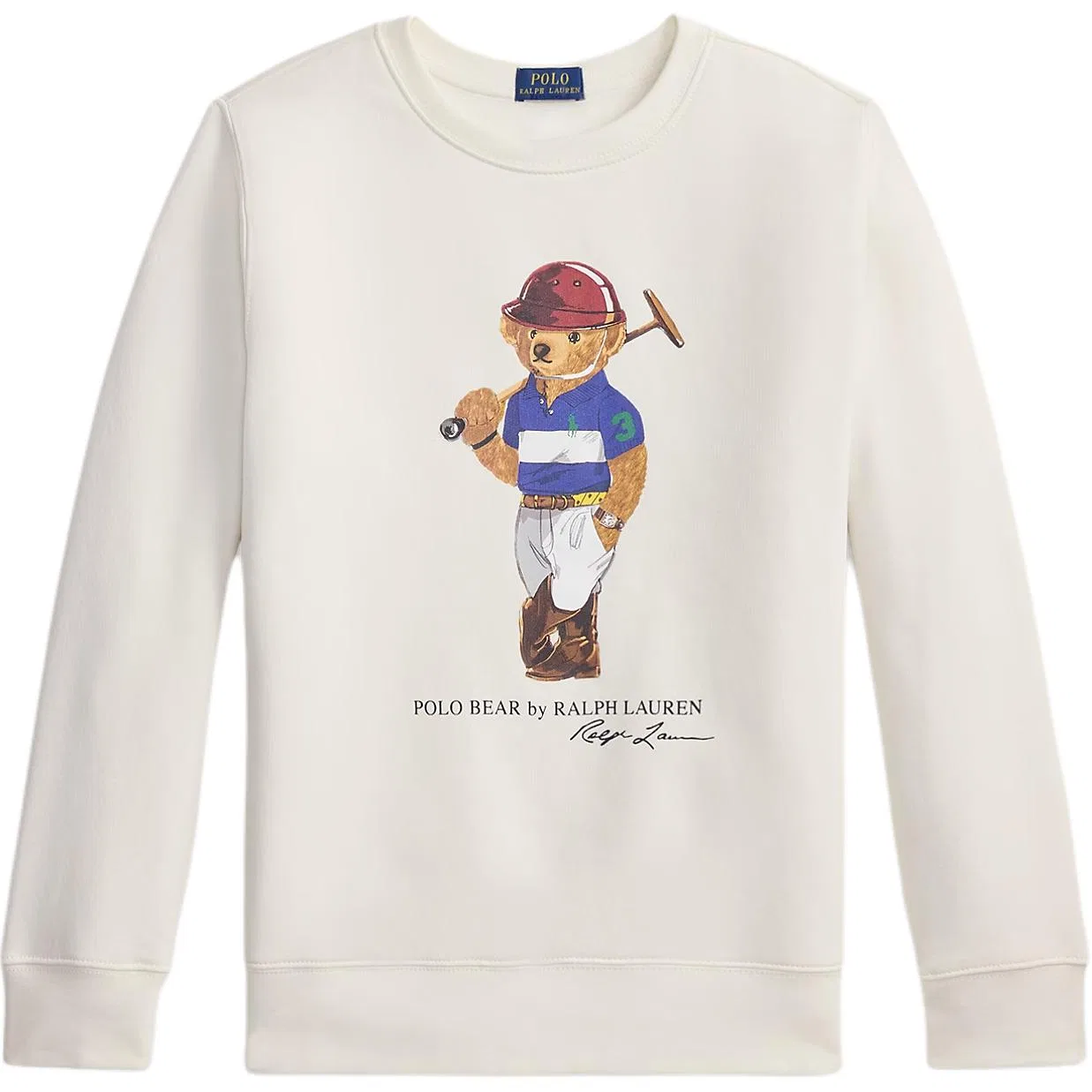 Детская толстовка с принтом Polo Bear Deck White Teenagers, Polo Ralph Lauren, Bear Deck White