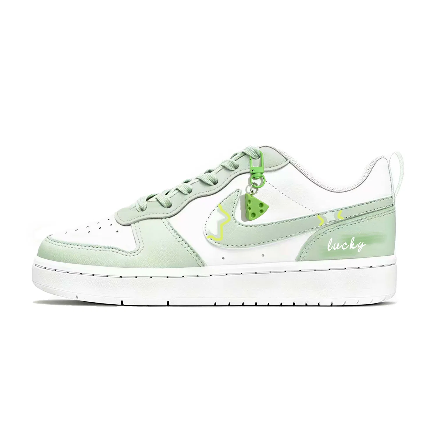 Детские кроссовки для скейтбординга Nike Court Borough, Light Green — фото 3