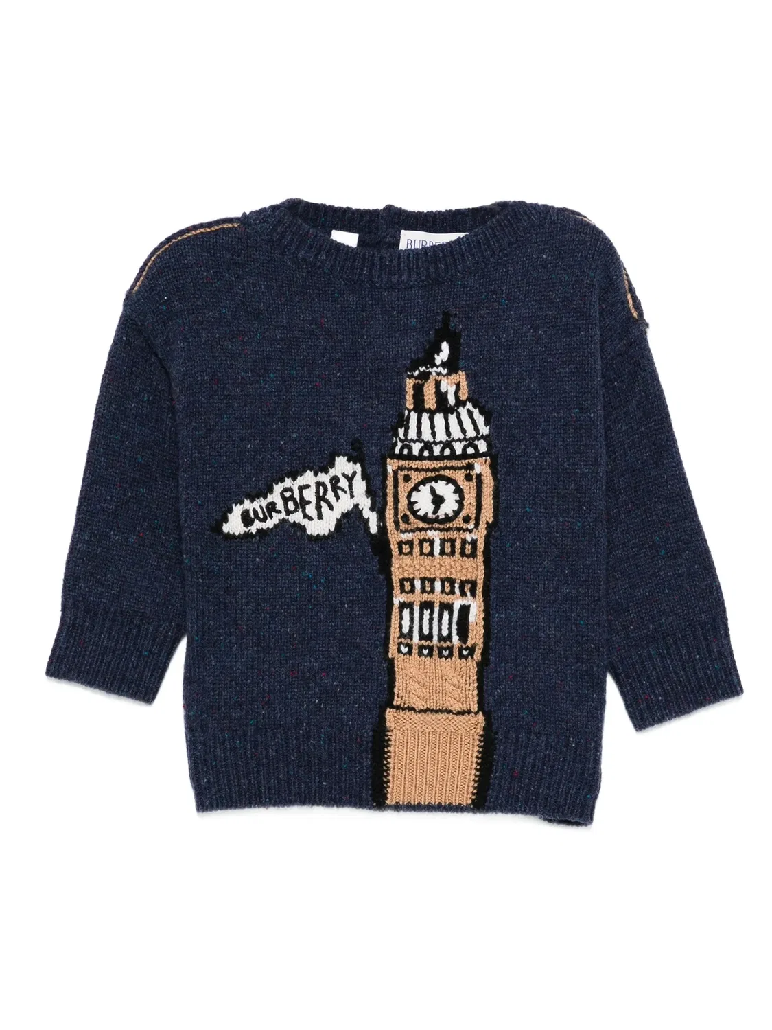 Детский шершащий свитер Big-Ben в цвете шторма Burberry, цвет шторма