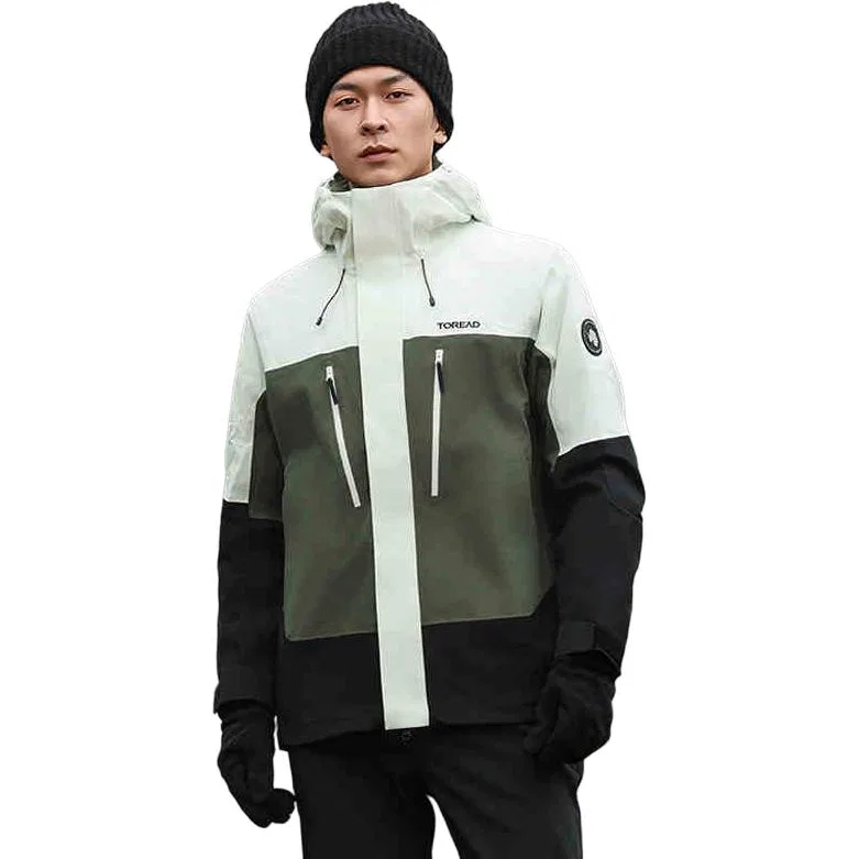 Детская непродуваемая дышащая утепленная ветровка TOREAD, Polar White Black — фото 4