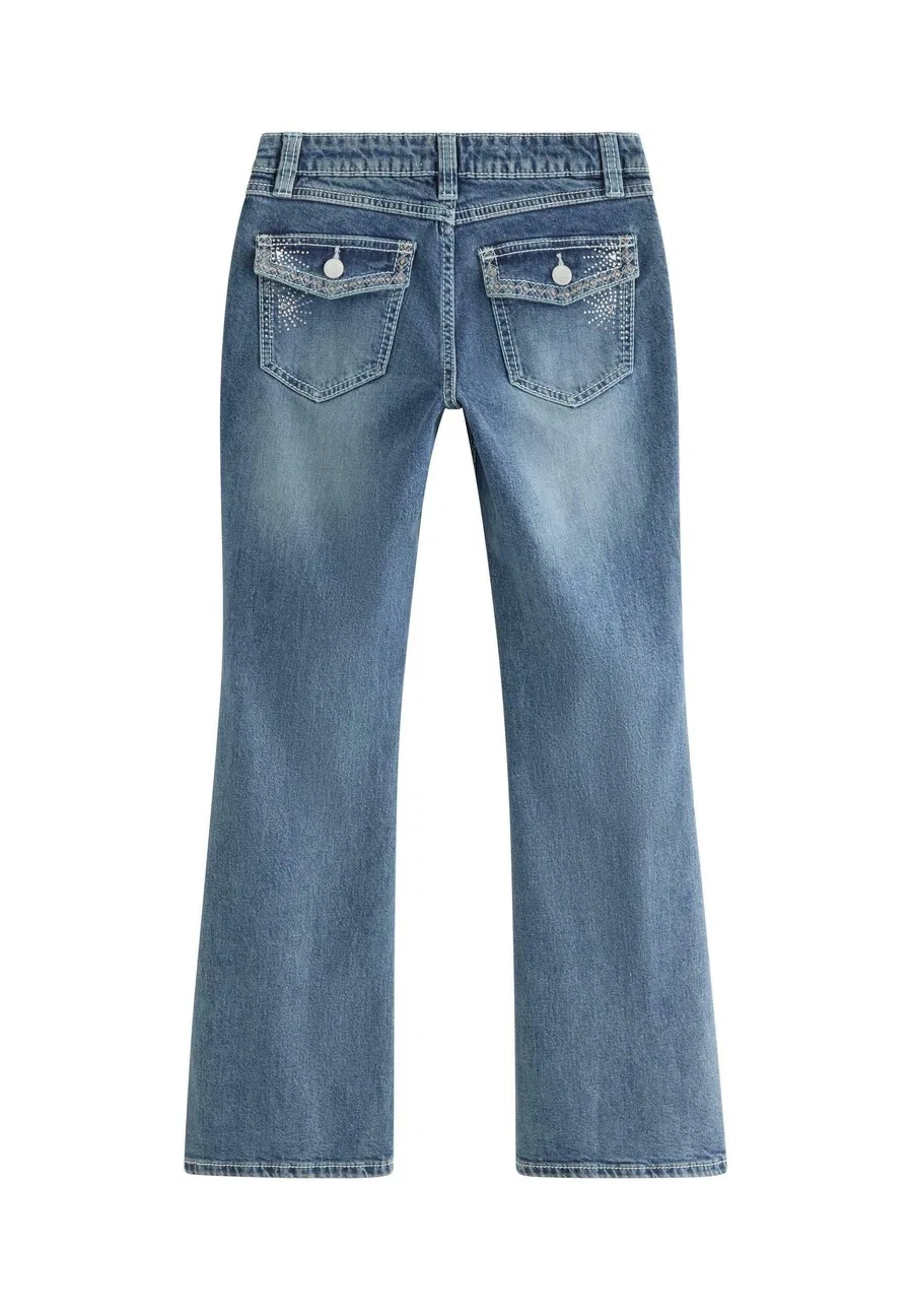 Джинсы Lindex Boot cut синего цвета — фото 2