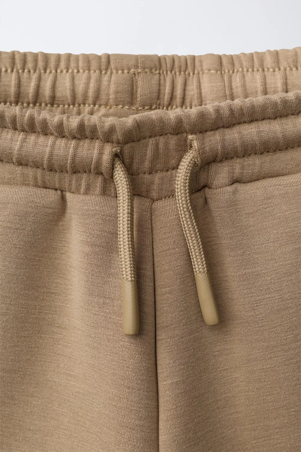 Шорты-бермуды с этикеткой INTERLOCK ZARA, Light brown — фото 3