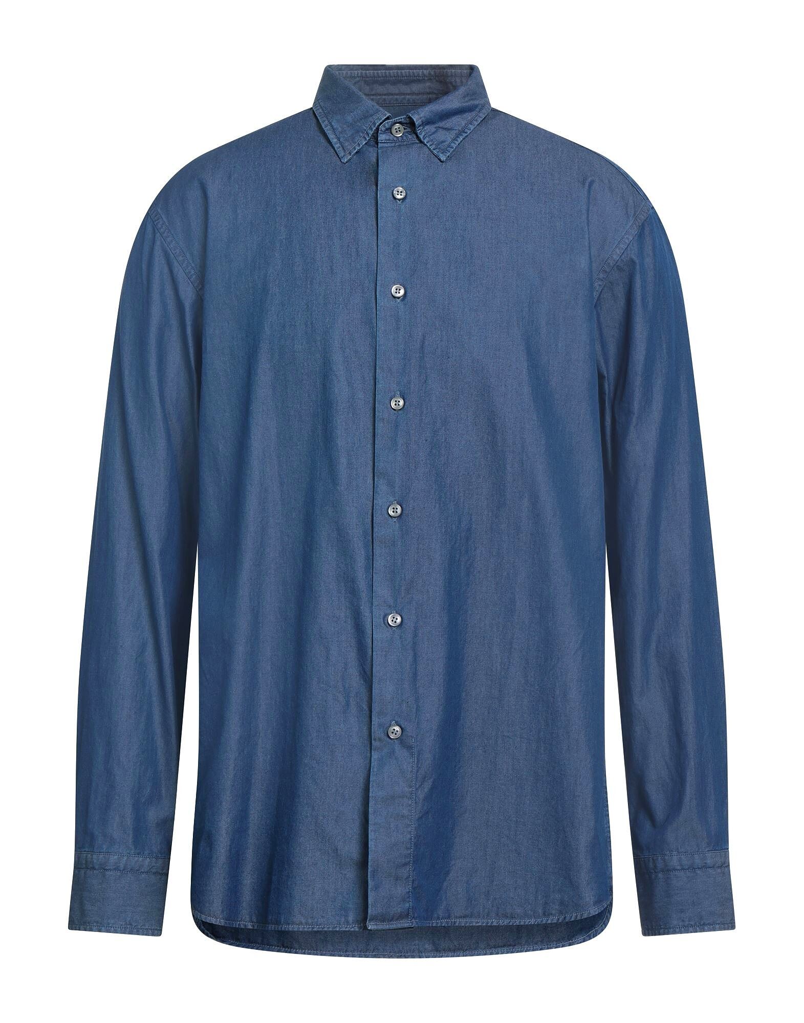 

Джинсовая рубашка Brioni, синий