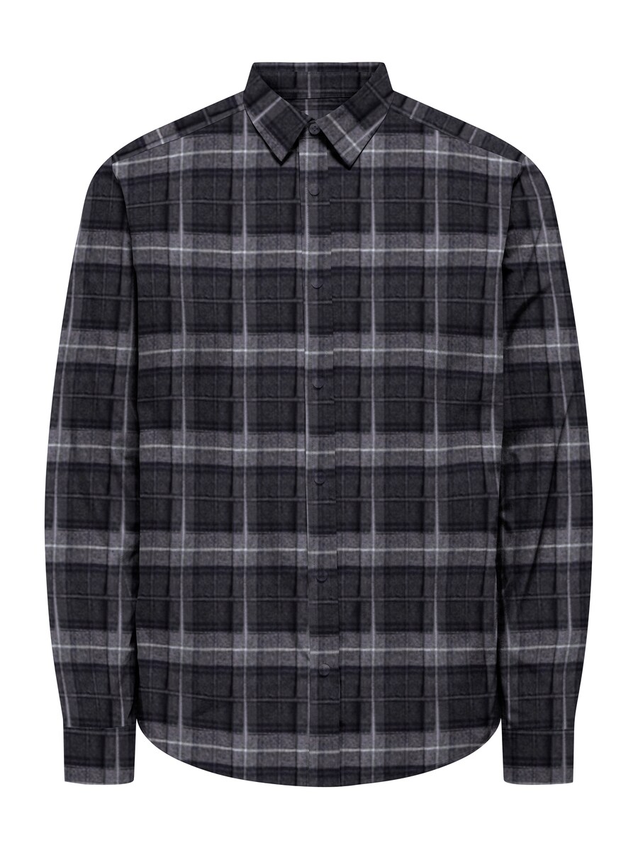 

Рубашка на пуговицах классического кроя Only & Sons ONSKIM, черный