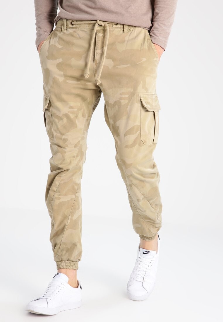 

Брюки-карго CAMO JOGGING Urban Classics, песочный, Бежевый, Брюки-карго CAMO JOGGING Urban Classics, песочный