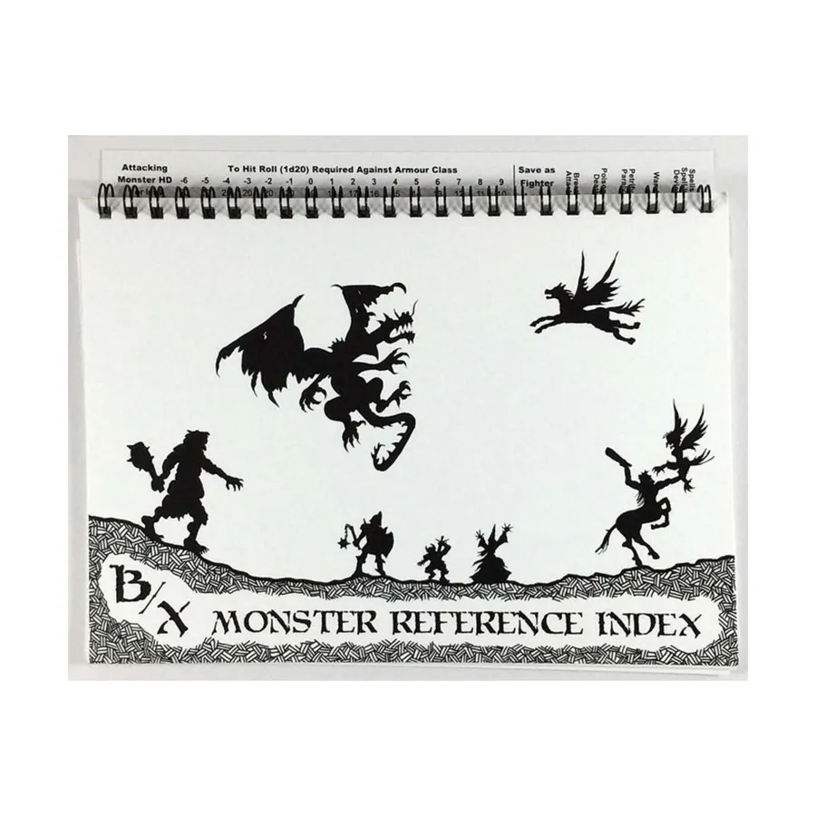 

B/X Monster Reference Index, мягкая обложка