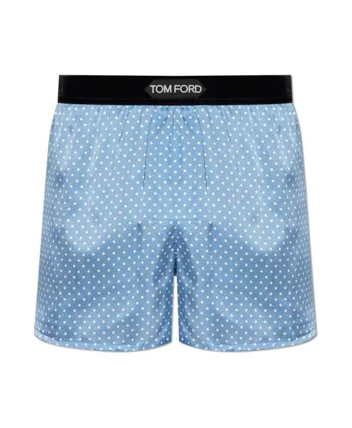 

Шелковые боксерские шорты Tom Ford, синий