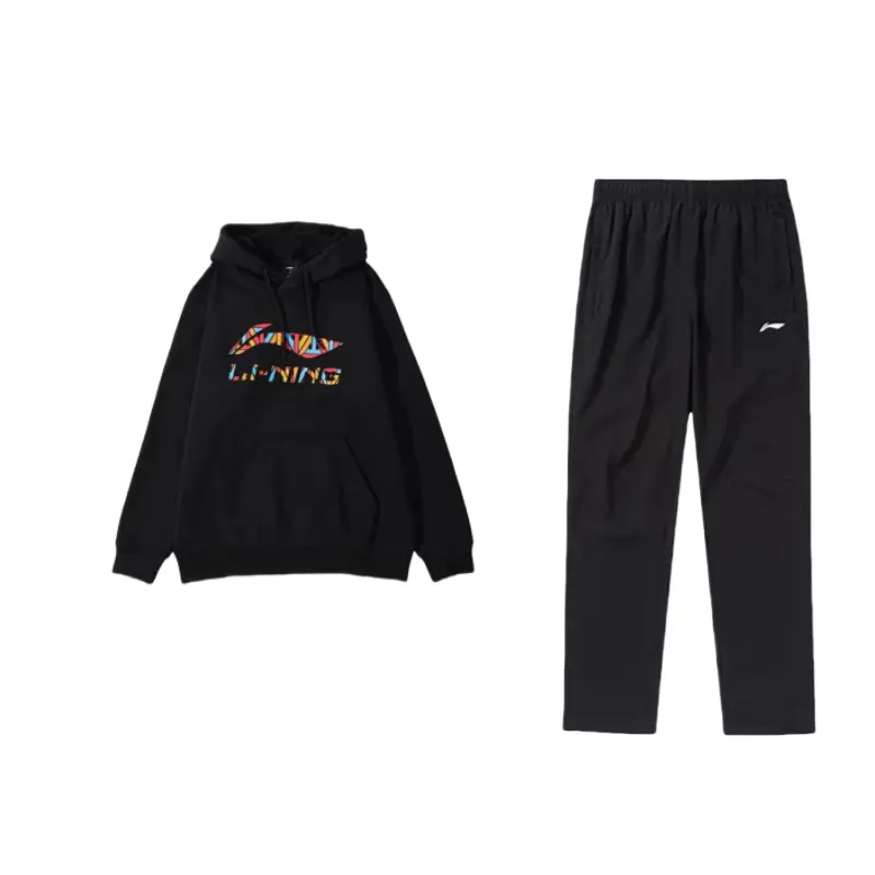 

Мужская повседневная спортивная одежда LiNing, черная