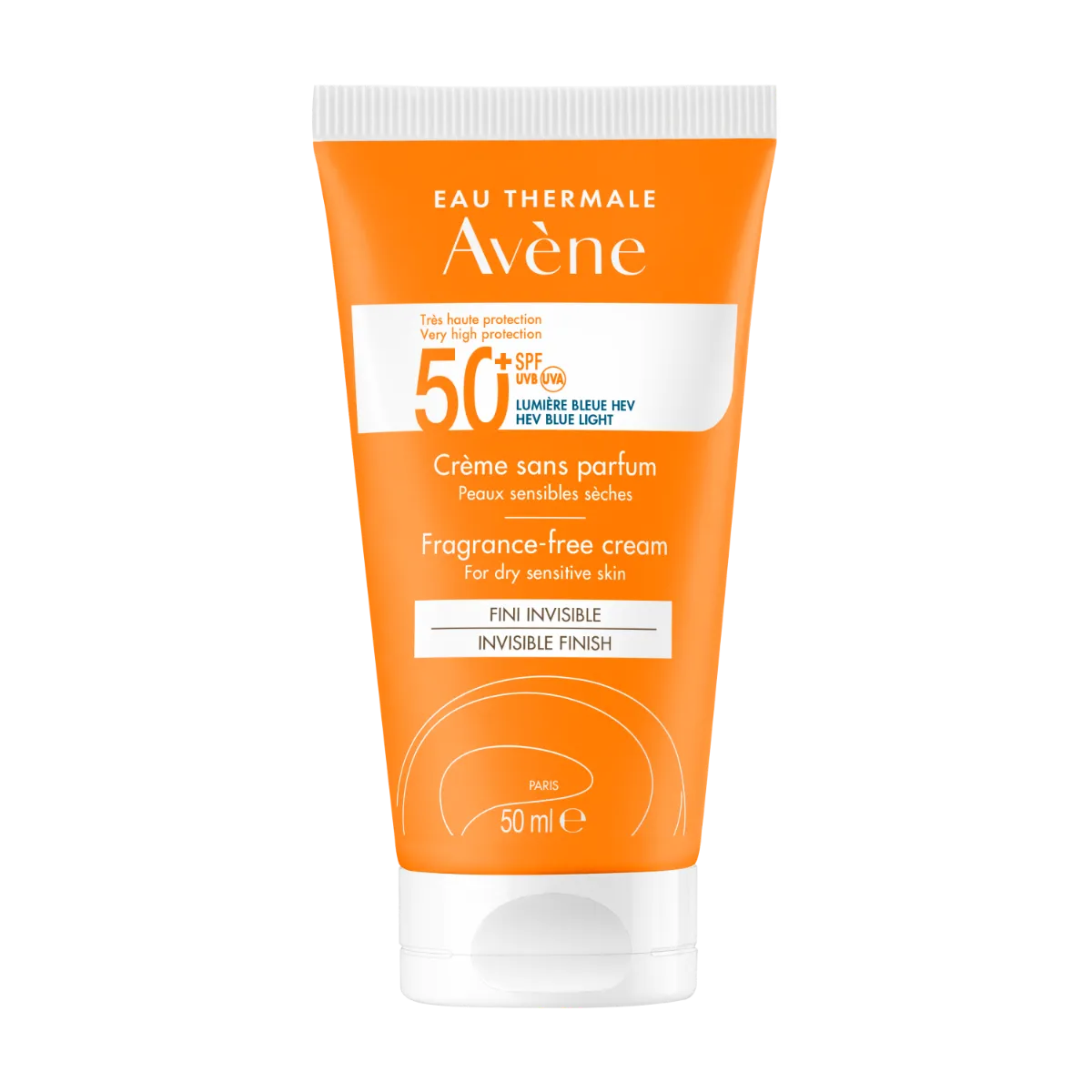 

Avène Solaire Крем без отдушек SPF 50+ 50 мл для сухой и чувствительной кожи Avene