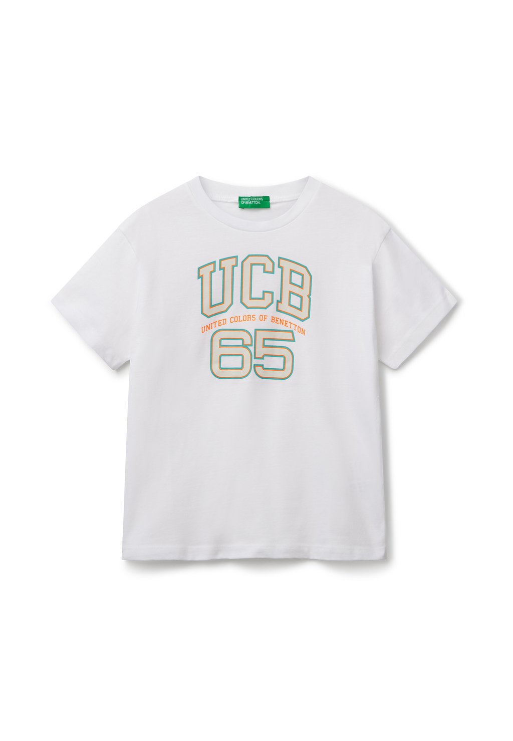 

Футболка с принтом WITH LOGO United Colors of Benetton, белый