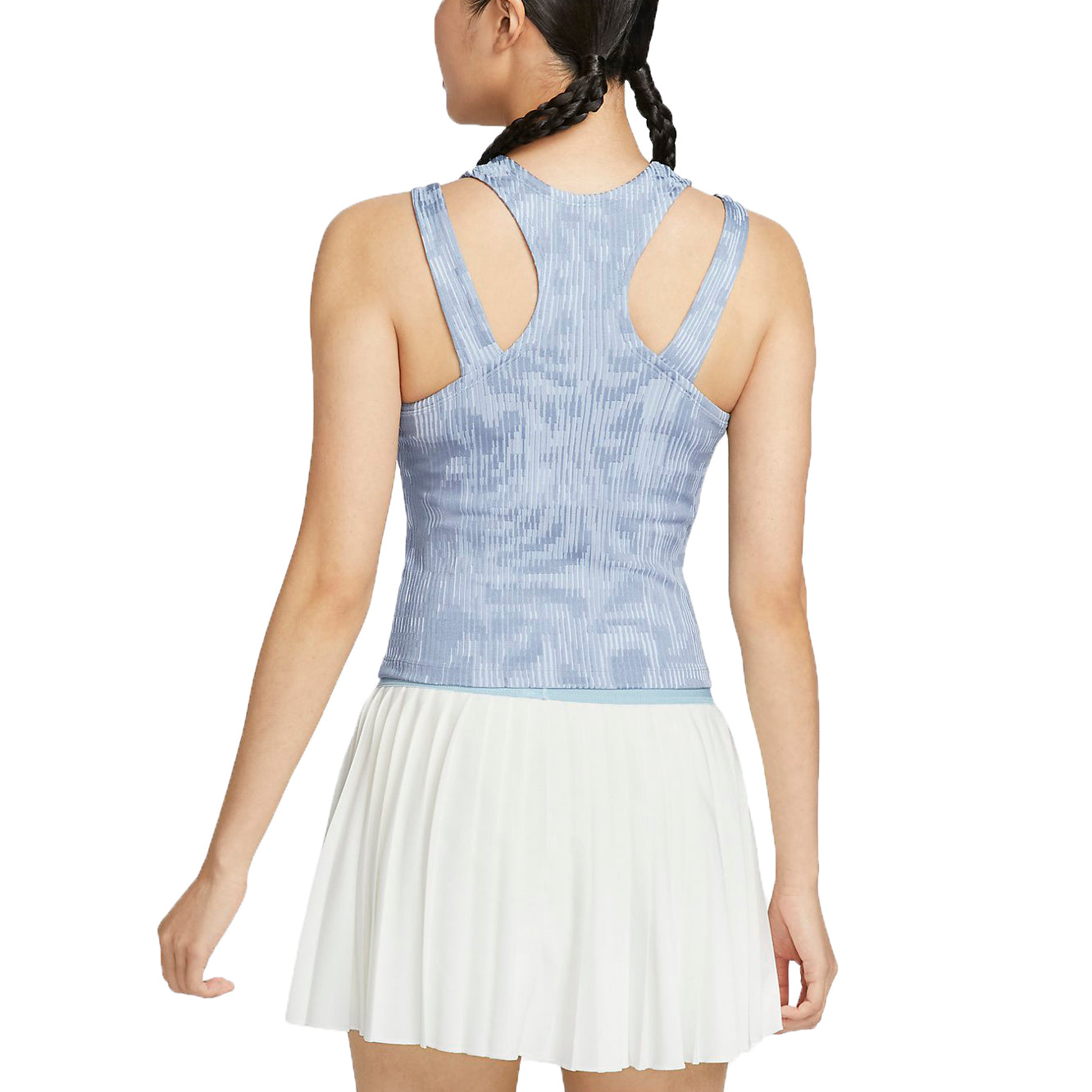 Спортивный топ (WMNS) Nike Court Slam Dri-FIT Tennis Tank Top Asia Sizing 'Ashen Slate' FD5647-493, серый — фото 2