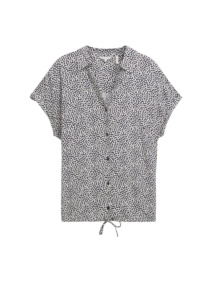 

Блузка с коротким рукавом Tom Tailor Women + Blouse, ночной синий
