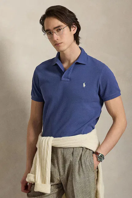 Поло хлопок Polo Ralph Lauren, синий