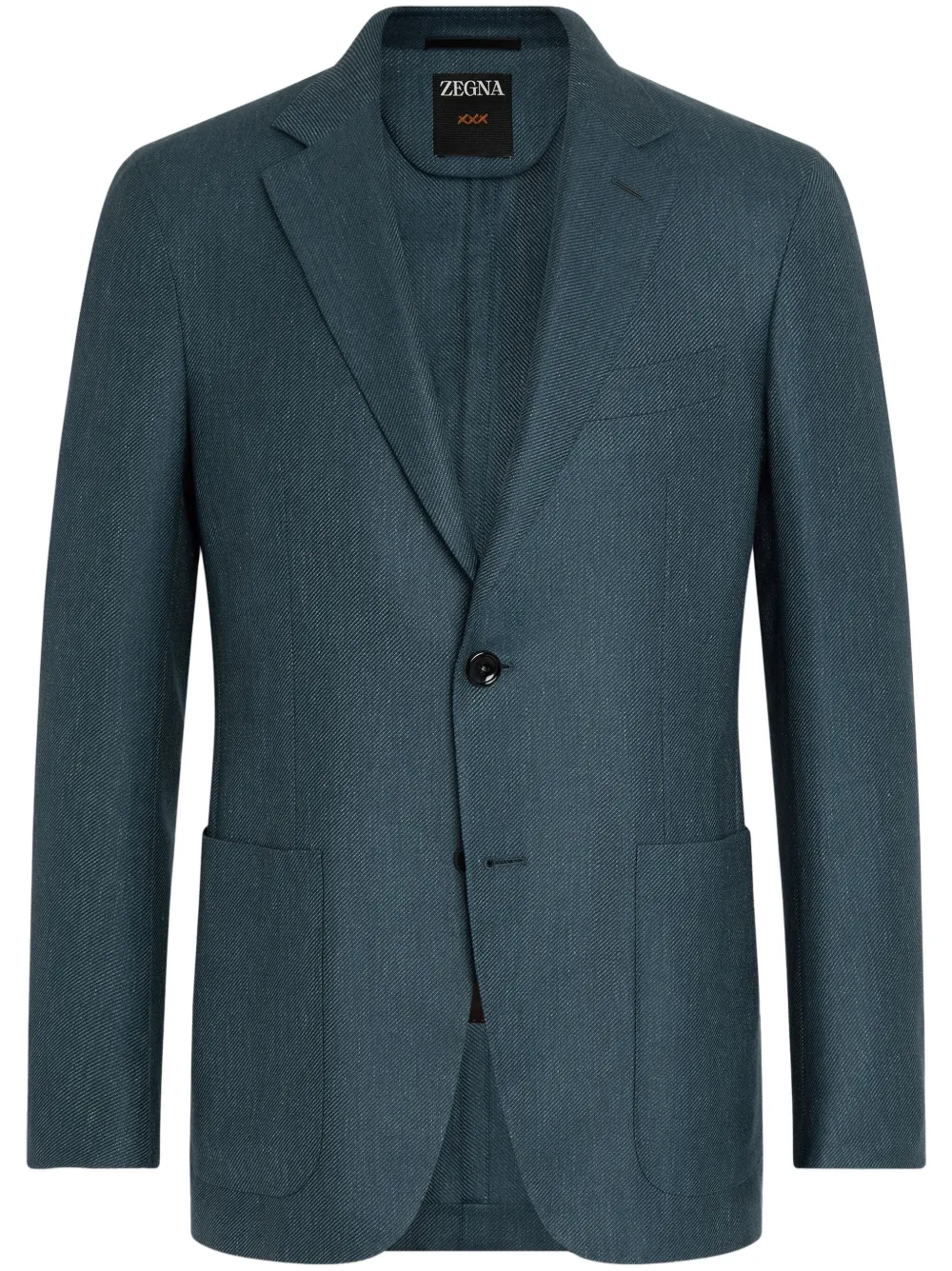 

Однобортный пиджак Zegna, зеленый