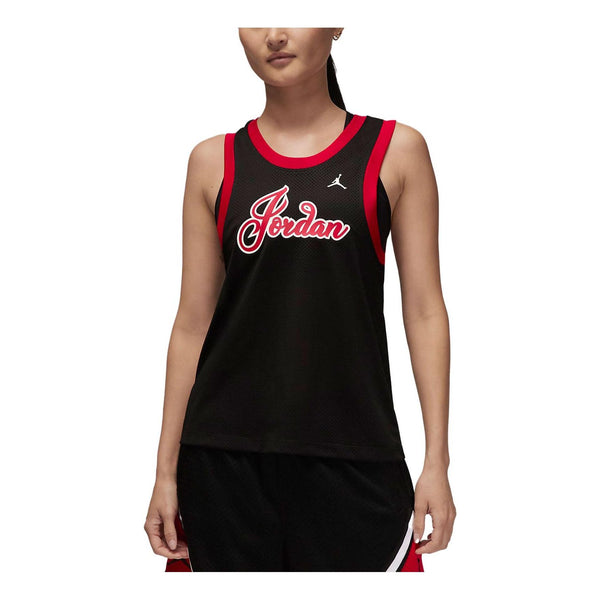 

Спортивная футболка jordan basketball jersey 'black/red' Nike, черный