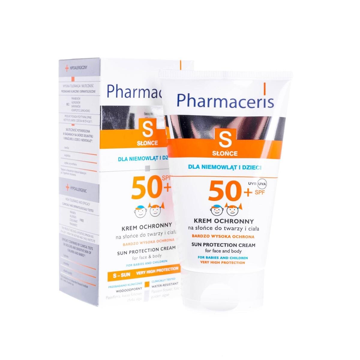 

Pharmaceris, S, солнцезащитный крем для лица и тела, SPF 50, 125 мл
