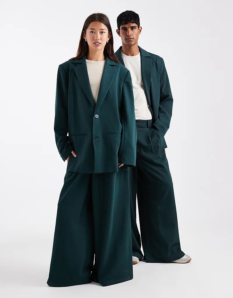 

COLLUSION Унисекс, широкие брюки, бирюзовый цвет