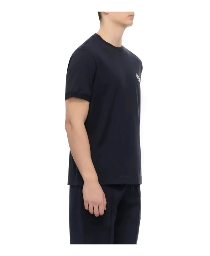 Синяя футболка с коротким рукавом 3d1tn31jocz0965 Emporio Armani, синий — фото 3