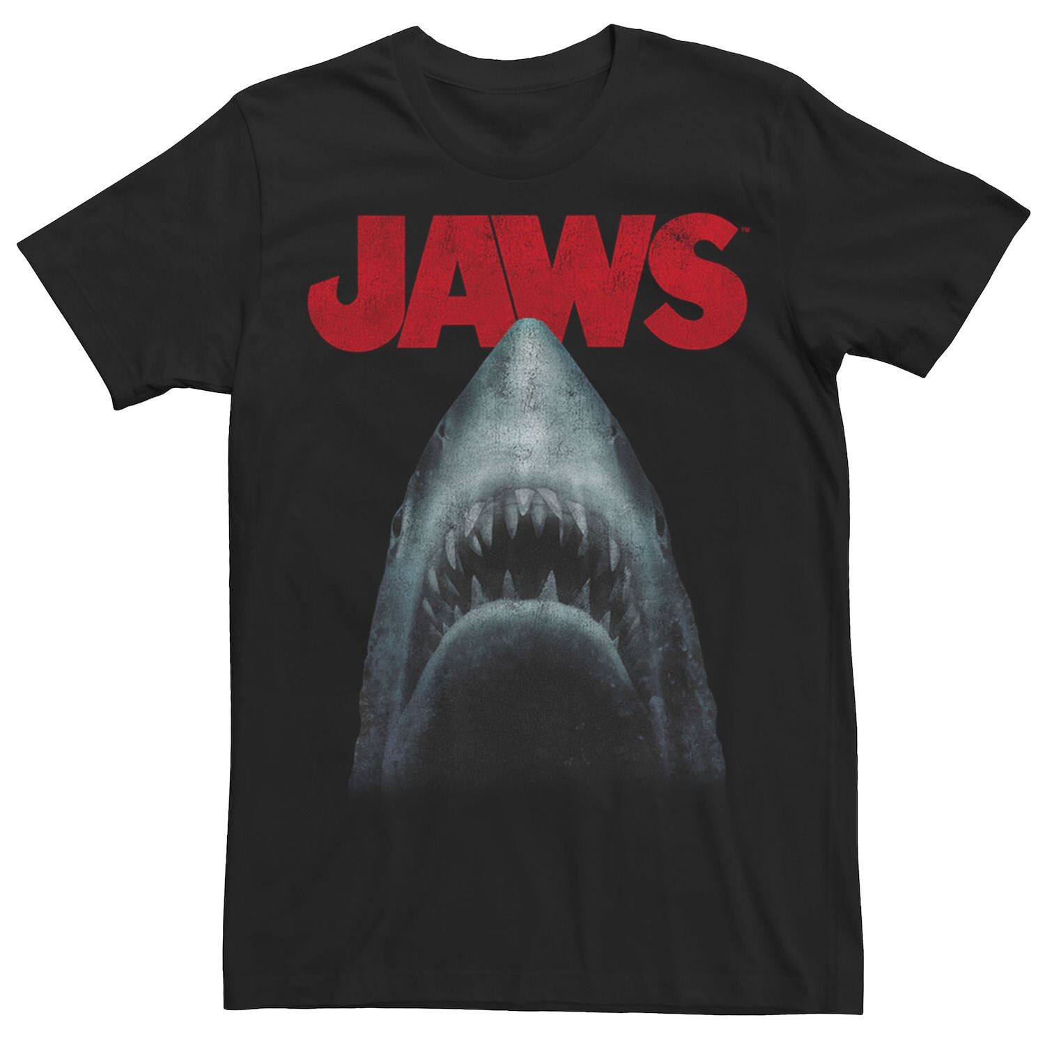 

Мужская классическая футболка Jaws Shark In Dark Waters Icon Licensed Character