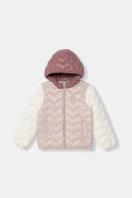 Куртка детская утепленная United Colors of Benetton, розовый