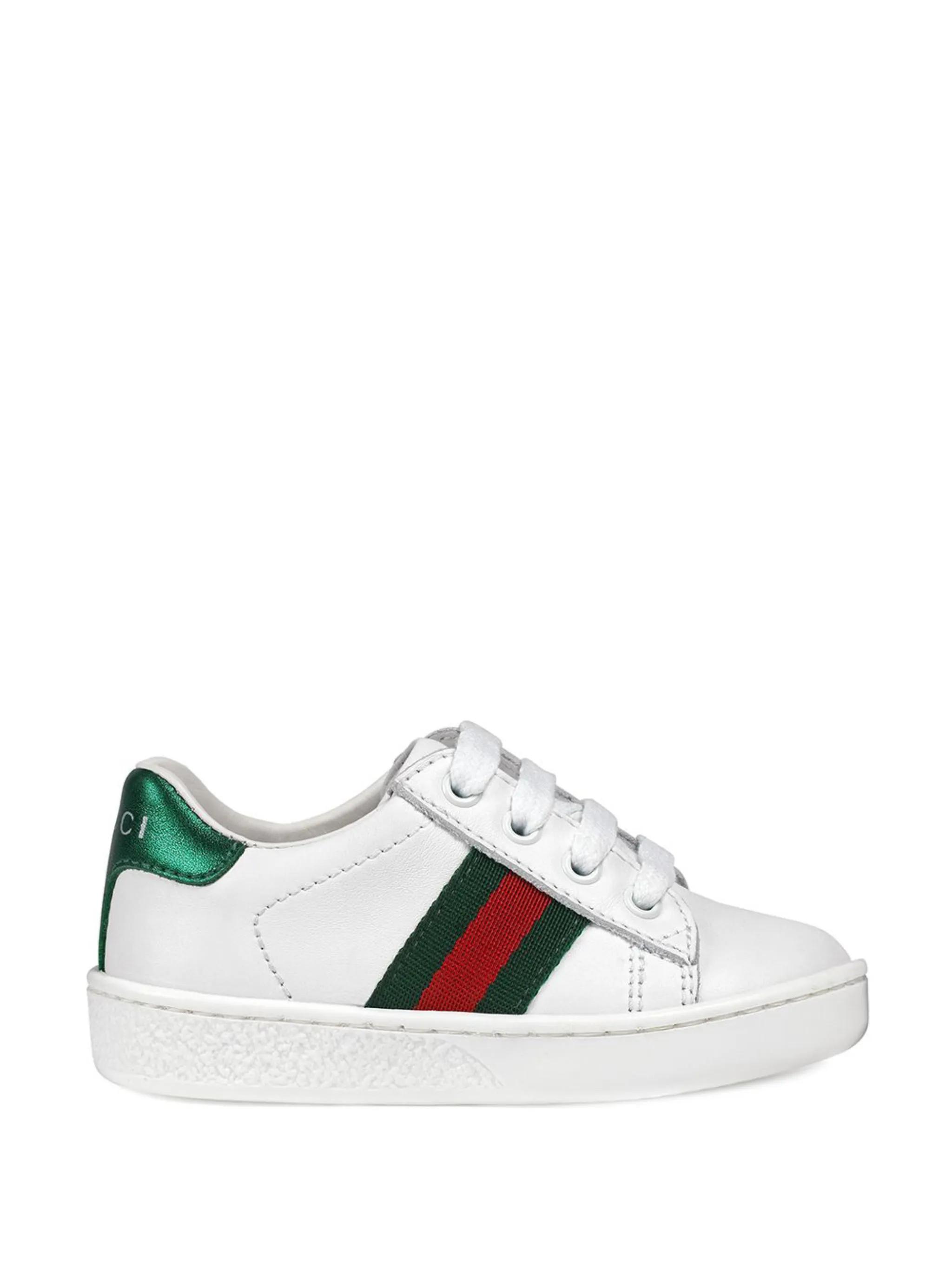 

Низкие кеды с отделкой Web Gucci Kids, белый