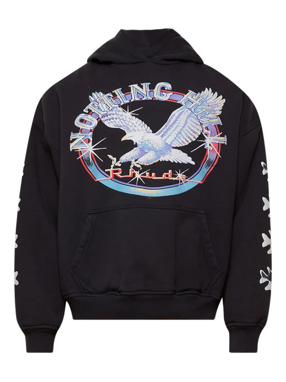 

Толстовка с капюшоном и принтом орла и звездами RHUDE, черный