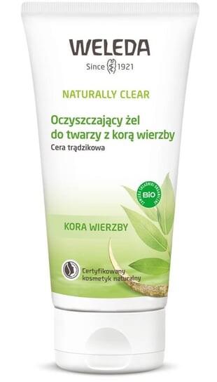 

Очищающий гель для лица с корой ивы, 100 мл Weleda Naturally Clear