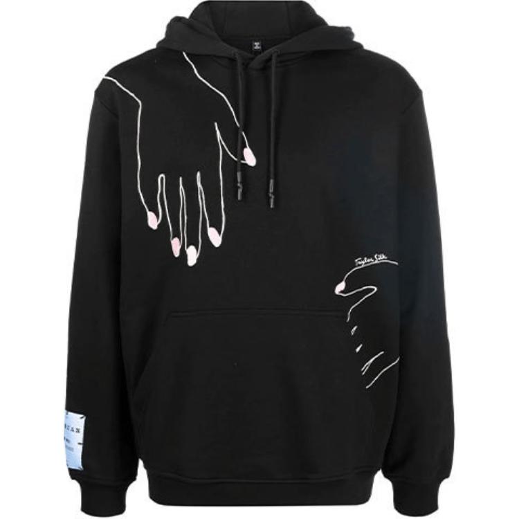 

Хлопковая худи с принтом руки McQ Alexander McQueen, черная