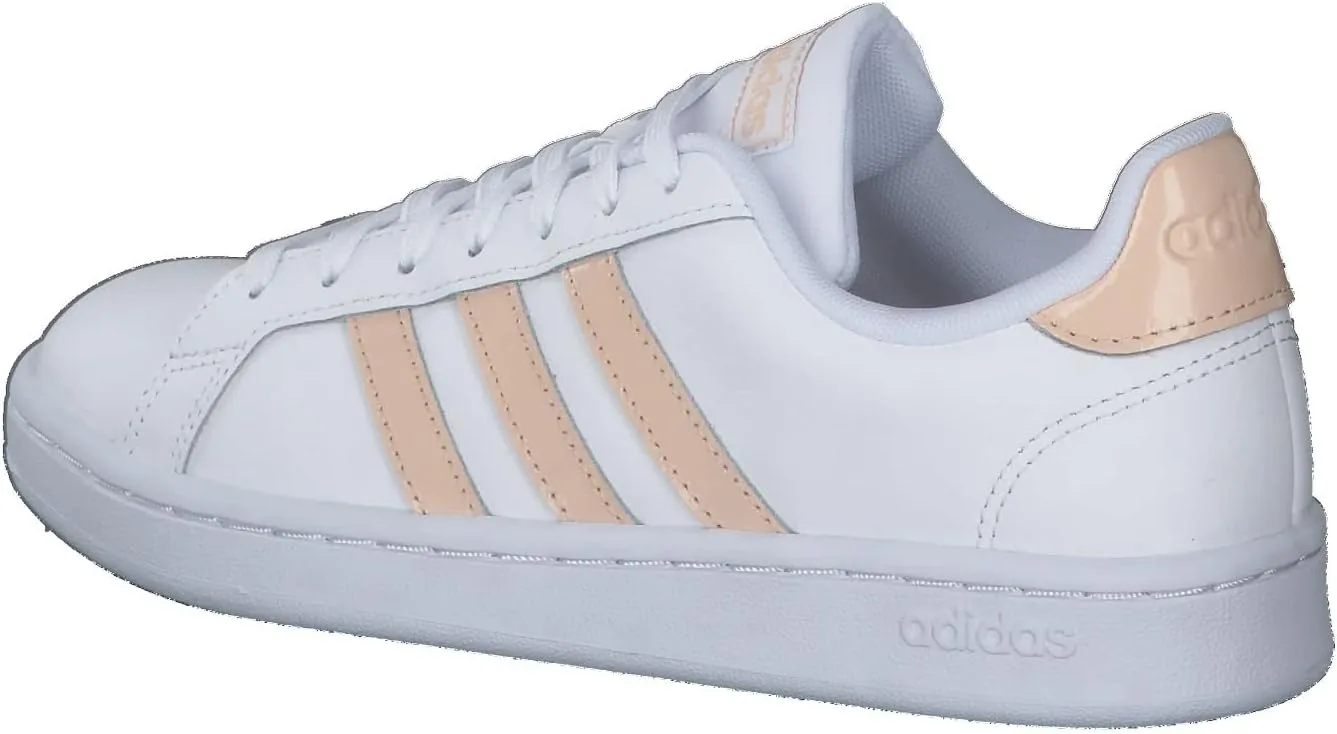 Детские теннисные кроссовки унисекс Grand Court Lifestyle на шнуровке adidas, красный — фото 3