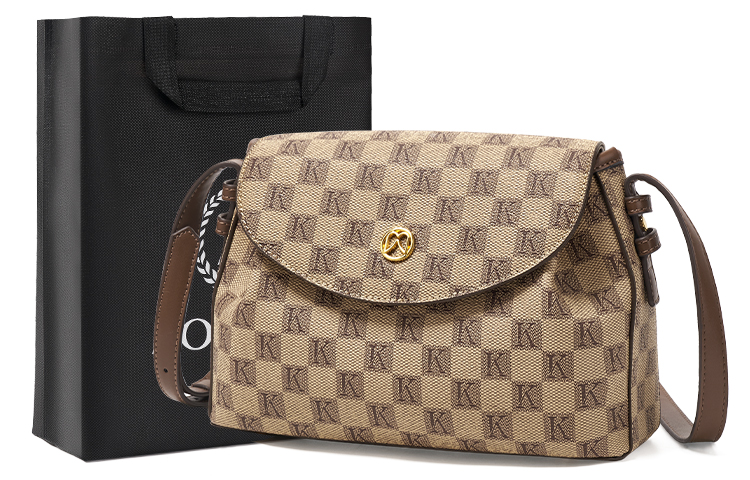 

Сумка через плечо AOKANG, карамельный кофе