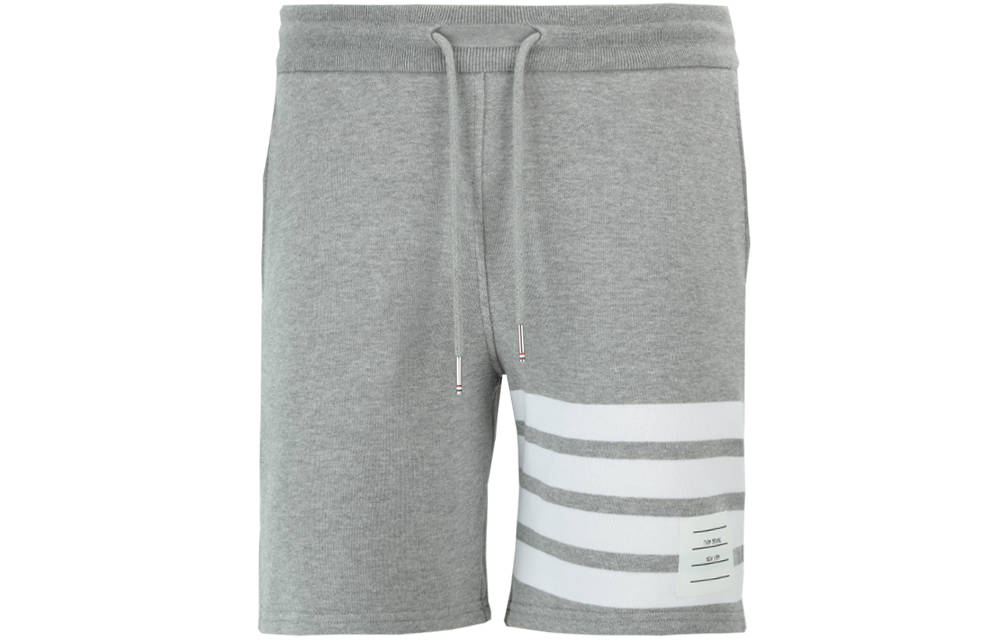 

Шорты для бега с завязками на 4 полоски THOM BROWNE, серый