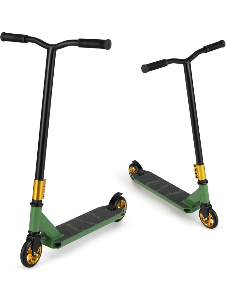 

COSTWAY Трюковый самокат для детей от 10 лет и старше, зеленого цвета