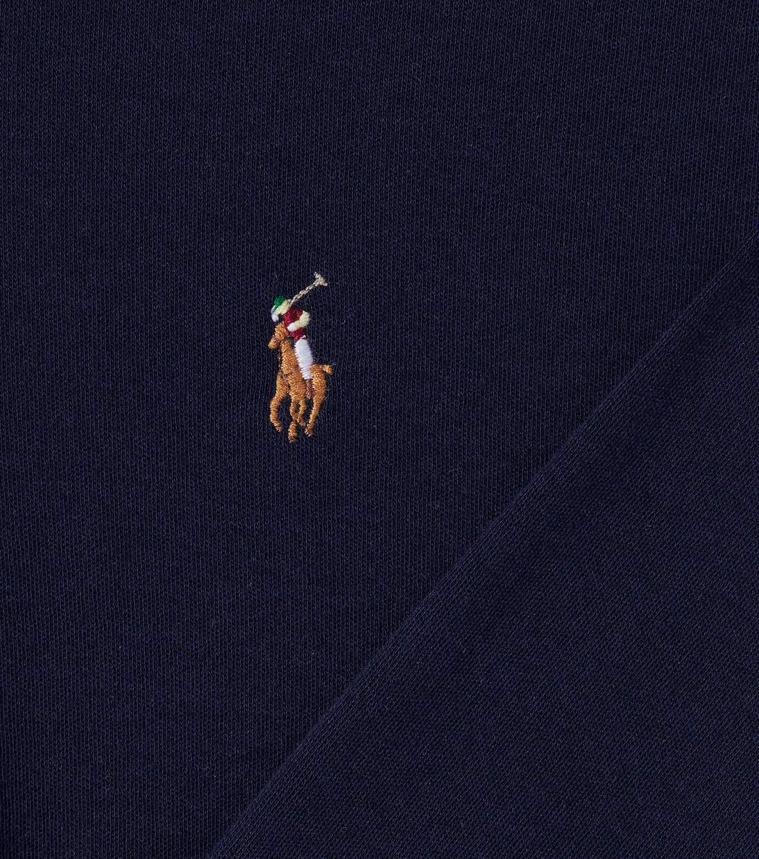 Хлопковый джерси худи с молнией до середины Polo Ralph Lauren Kids, Refined Navy — фото 2