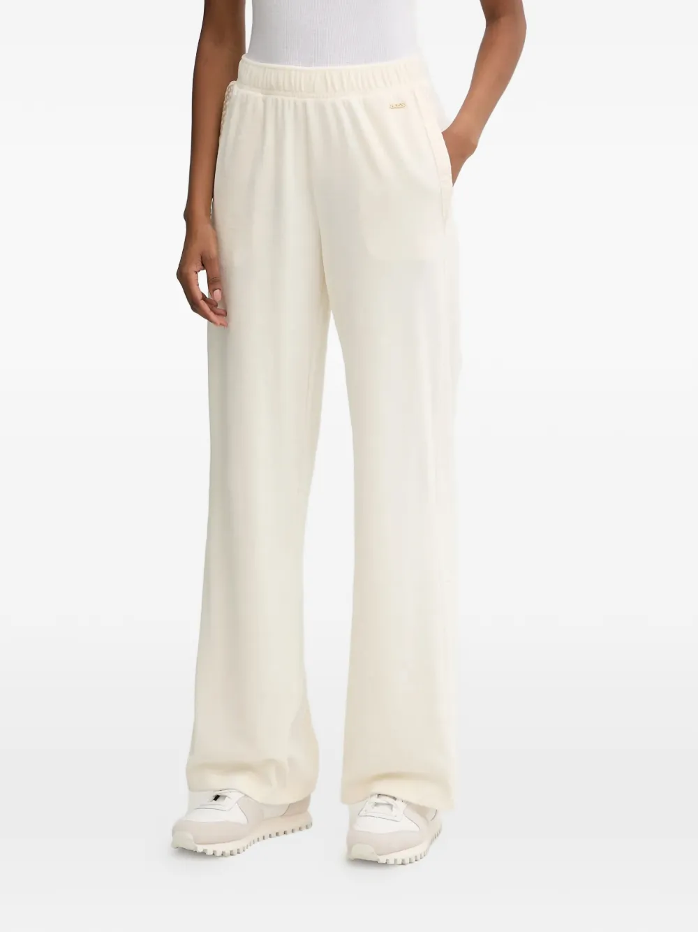 

Вельветовые спортивные брюки с логотипом Boss, белый