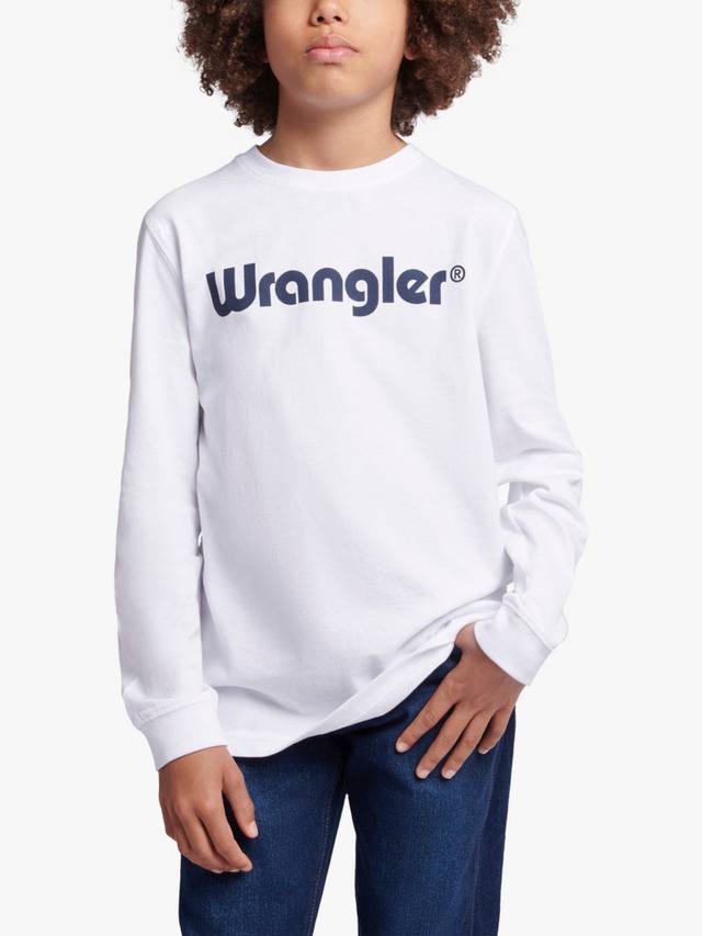 

Детская футболка Tubular из хлопка Wrangler, Bright White