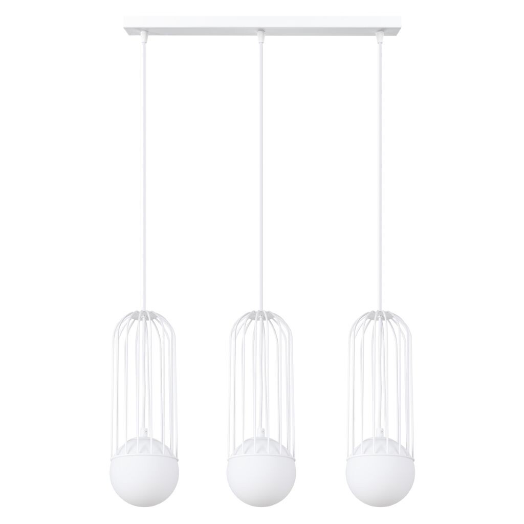 

Подвесной светильник BRINA 3L белый 3xG9 8W сталь 115x12x54см Sollux Lighting