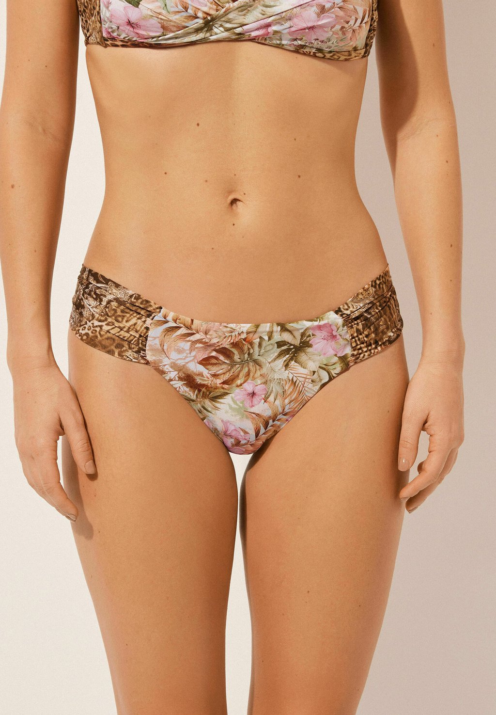 

Плавки бикини WILD TROPICS Calzedonia, бежевый