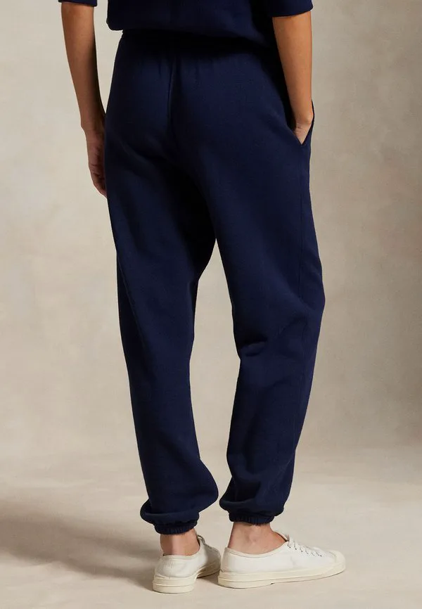Легкие флисовые спортивные штаны на шнуровке Polo Ralph Lauren, Cruise Navy — фото 3