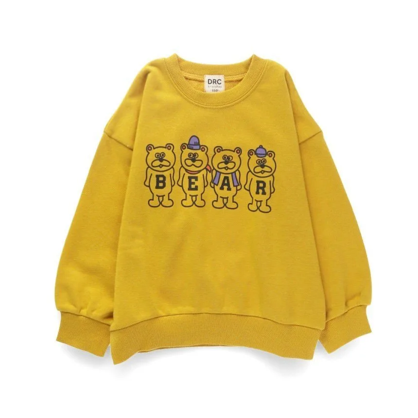 Разноцветная флисовая толстовка с графическим рисунком Branshes, 13_Mustard — фото 2