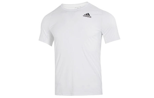 Футболка adidas Rn Icn 3B T Athleisure Casual Sports Large Logo Round Neck Short Sleeve White, мультиколор — фото 2