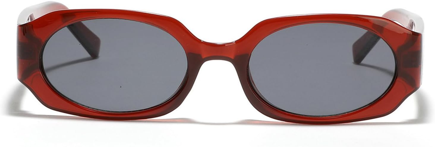 

Laureles Модные солнцезащитные очки в форме многоугольника, маленькие прямоугольные, женские, ретро, ​​красные, синие, мужские квадратные, солнцезащитные очки с защитой от УФ-излучения UV400, Brown