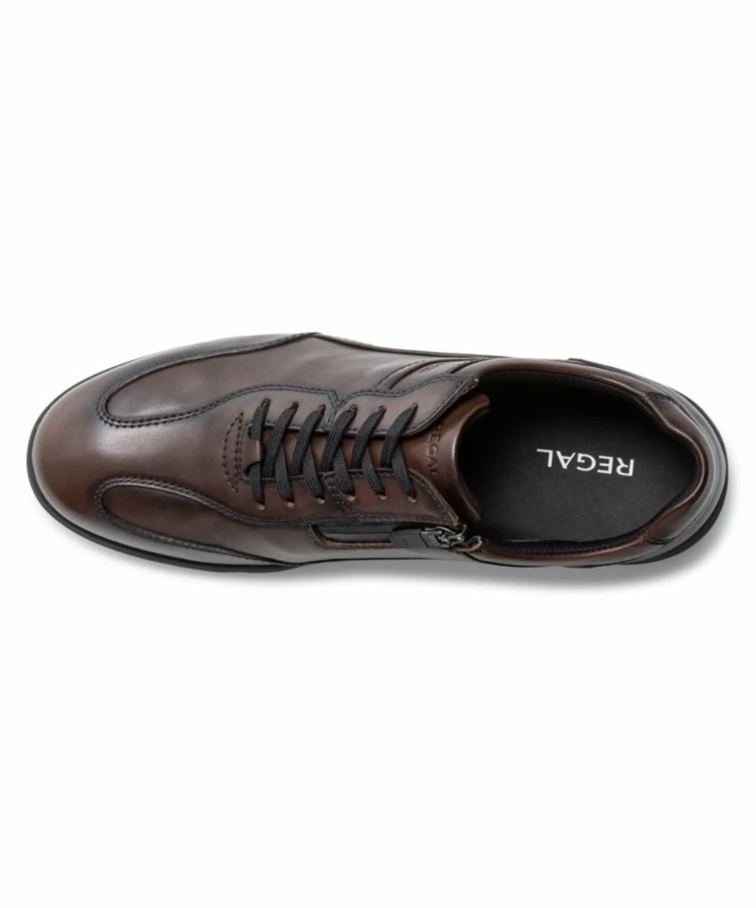 Кроссовки Regal 82JL на молнии, темно-коричневые Regal, Dark brown — фото 3