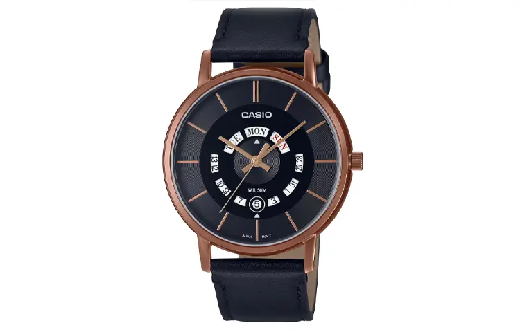 

CASIO Часы Men Standard Series 48mm Black Watch MTP-B135RL-1AV, Black Dial